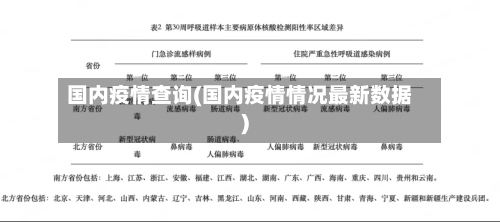 国内疫情查询(国内疫情情况最新数据)