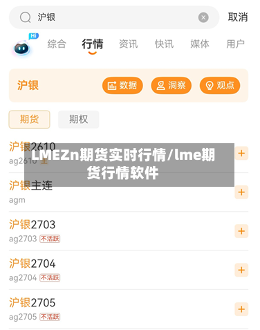 LMEZn期货实时行情/lme期货行情软件