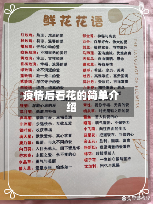 疫情后看花的简单介绍-第2张图片