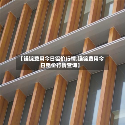 【镁锭费用今日铝价行情,镁锭费用今日铝价行情查询】