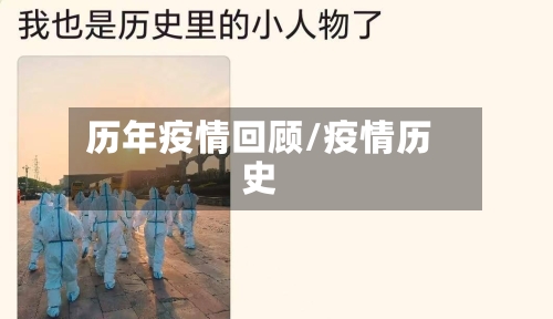 历年疫情回顾/疫情历史