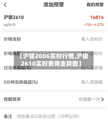 【沪银2006实时行情,沪银2610实时费用走势图】-第2张图片