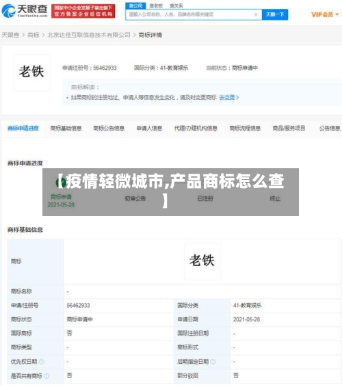 【疫情轻微城市,产品商标怎么查】