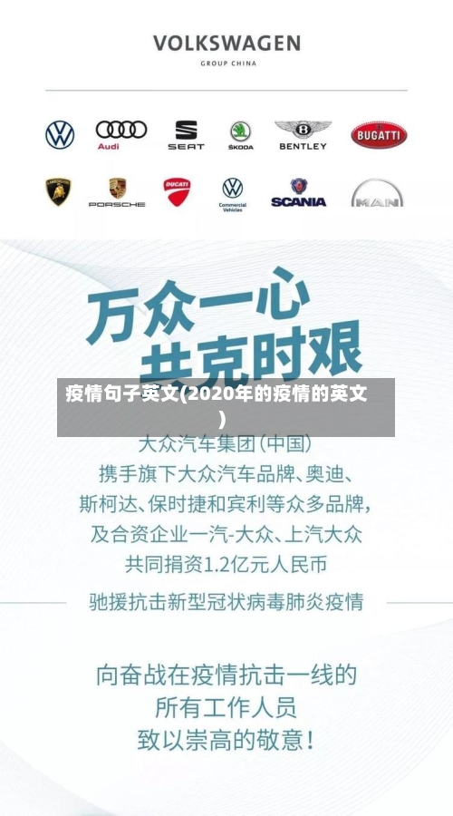 疫情句子英文(2020年的疫情的英文)