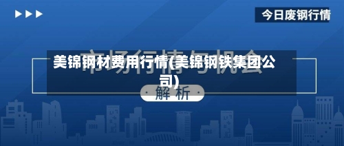 美锦钢材费用行情(美锦钢铁集团公司)-第3张图片