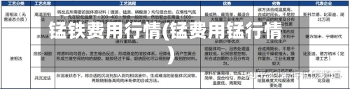 锰铁费用行情(锰费用锰行情)-第2张图片