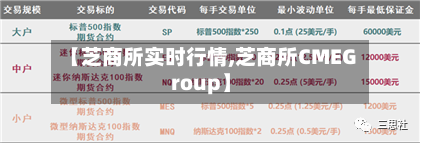 【芝商所实时行情,芝商所CMEGroup】-第3张图片