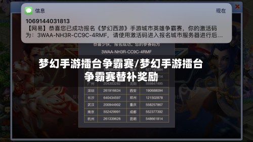 梦幻手游擂台争霸赛/梦幻手游擂台争霸赛替补奖励