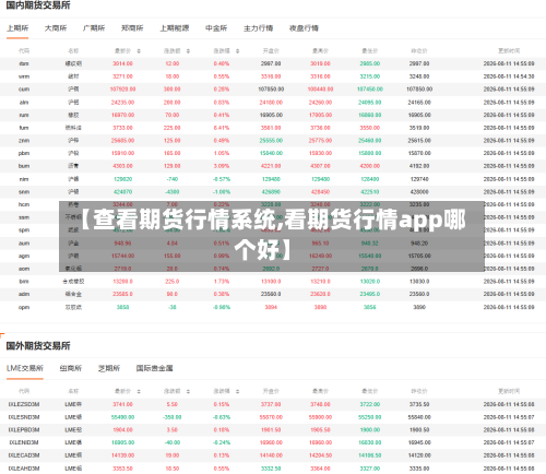【查看期货行情系统,看期货行情app哪个好】-第3张图片