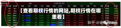 【查看期权行情的网站,期权行情在哪里看】