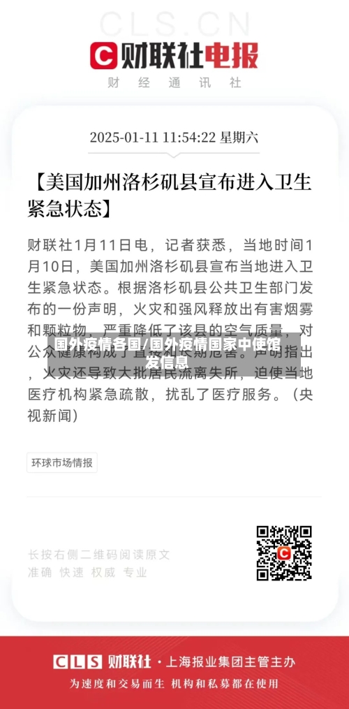 国外疫情各国/国外疫情国家中使馆发信息-第2张图片