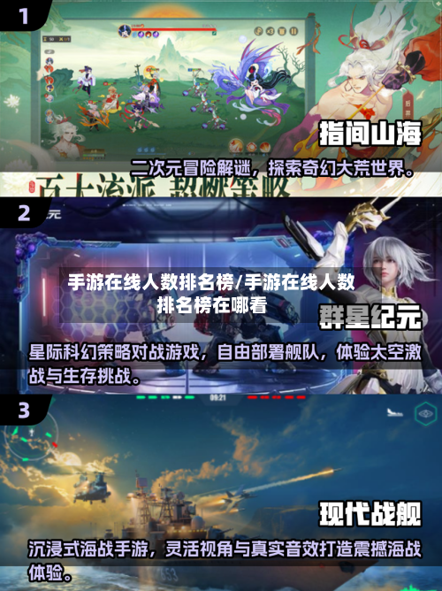 手游在线人数排名榜/手游在线人数排名榜在哪看