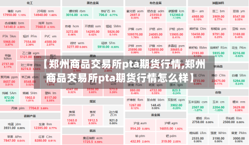 【郑州商品交易所pta期货行情,郑州商品交易所pta期货行情怎么样】-第3张图片
