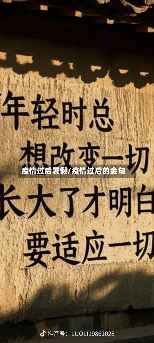 疫情过后暑假/疫情过后的金句-第2张图片