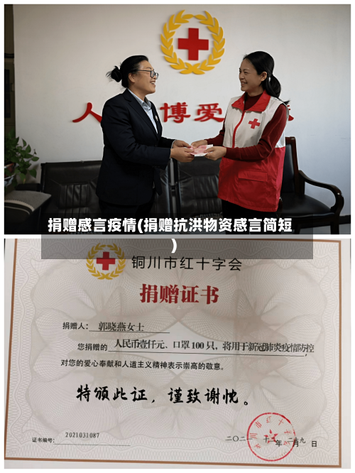 捐赠感言疫情(捐赠抗洪物资感言简短)-第2张图片