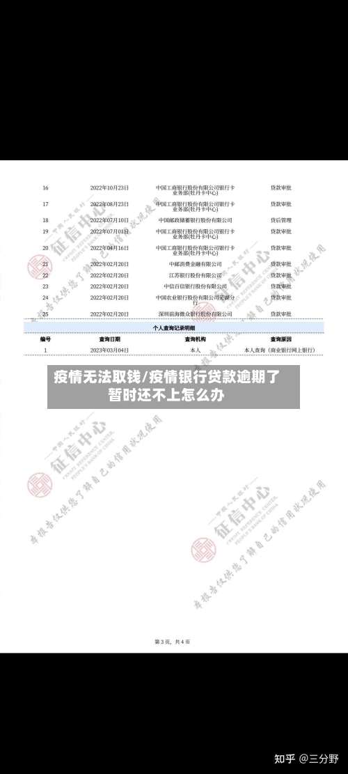 疫情无法取钱/疫情银行贷款逾期了暂时还不上怎么办-第2张图片