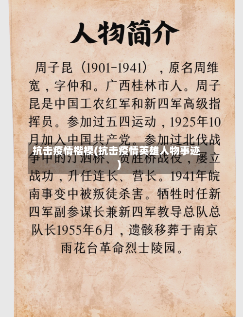 抗击疫情楷模(抗击疫情英雄人物事迹)-第2张图片