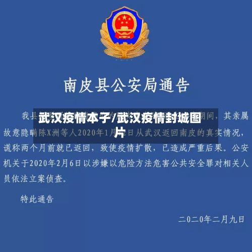 武汉疫情本子/武汉疫情封城图片