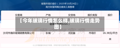 【今年玻璃行情怎么样,玻璃行情走势图】-第2张图片