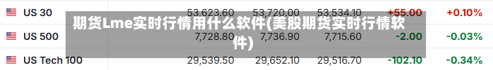 期货Lme实时行情用什么软件(美股期货实时行情软件)-第2张图片