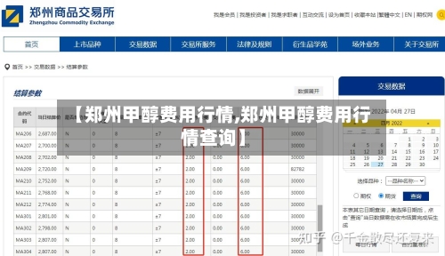 【郑州甲醇费用行情,郑州甲醇费用行情查询】