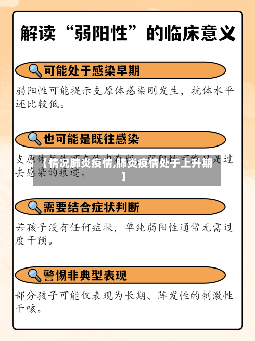 【情况肺炎疫情,肺炎疫情处于上升期】