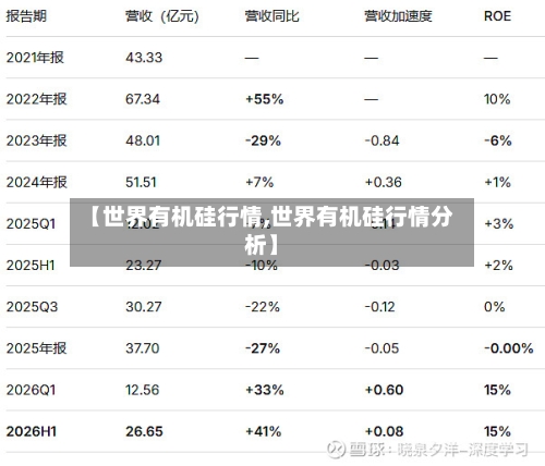 【世界有机硅行情,世界有机硅行情分析】