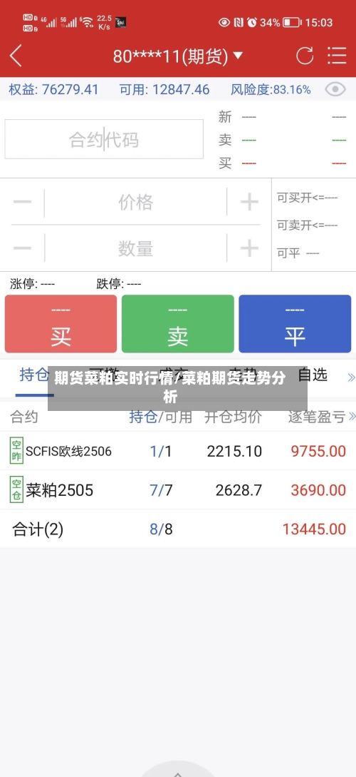 期货菜粕实时行情/菜粕期货走势分析-第2张图片