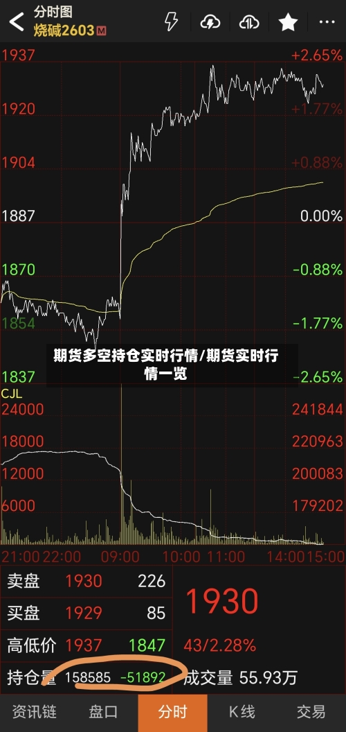 期货多空持仓实时行情/期货实时行情一览