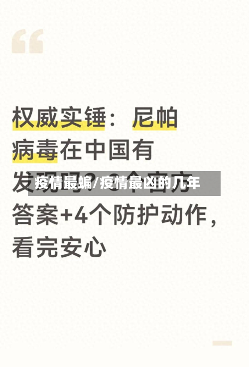 疫情最蝙/疫情最凶的几年
