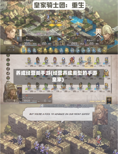 养成经营类手游(经营养成类型的手游皇家)