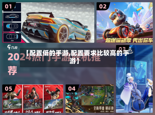 【配置低的手游,配置要求比较高的手游】