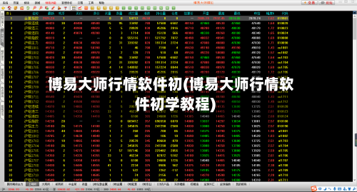 博易大师行情软件初(博易大师行情软件初学教程)-第3张图片