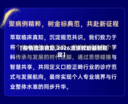【疫情流浪救助,2026流浪救助最新规定】-第2张图片