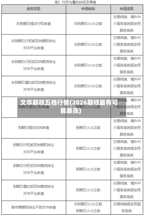 文华期权五档行情(2026期权最有可能暴涨)