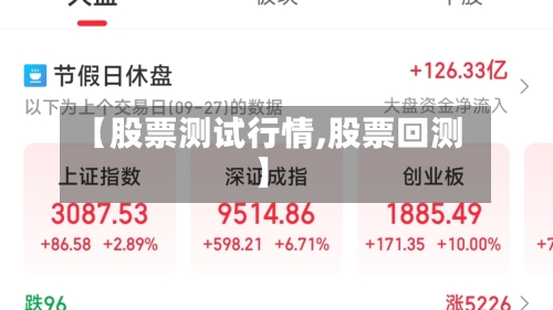 【股票测试行情,股票回测】-第3张图片