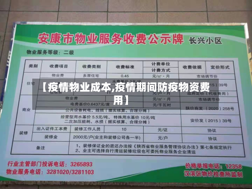 【疫情物业成本,疫情期间防疫物资费用】