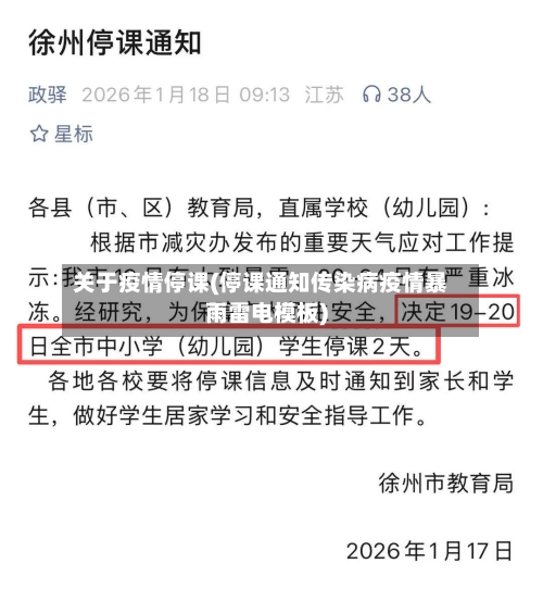 关于疫情停课(停课通知传染病疫情暴雨雷电模板)-第2张图片