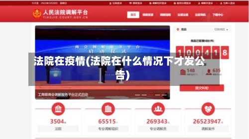 法院在疫情(法院在什么情况下才发公告)