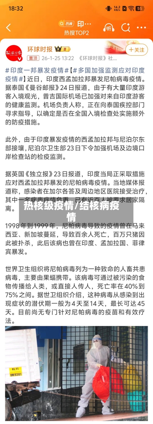 热核级疫情/结核病疫情