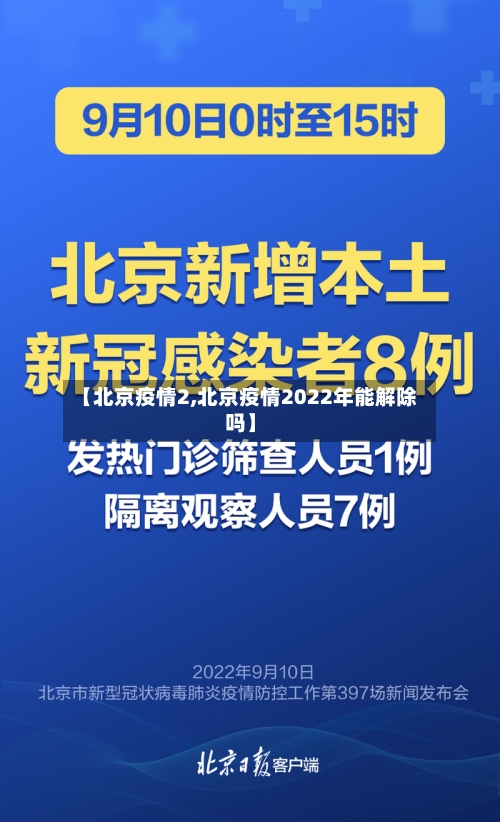 【北京疫情2,北京疫情2022年能解除吗】