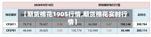【期货棉花1905行情,期货棉花实时行情】-第3张图片