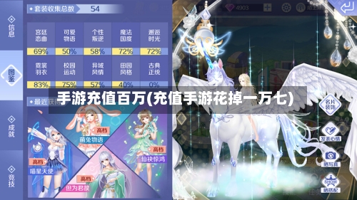 手游充值百万(充值手游花掉一万七)