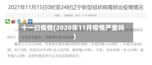 十一曰疫情(2020年11月疫情严重吗)-第2张图片