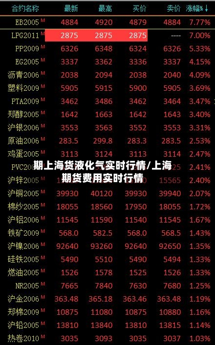 期上海货液化气实时行情/上海期货费用实时行情-第3张图片