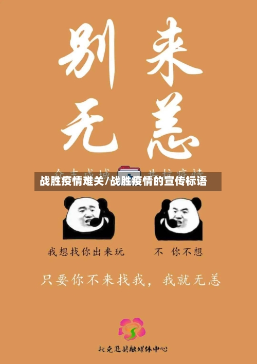 战胜疫情难关/战胜疫情的宣传标语