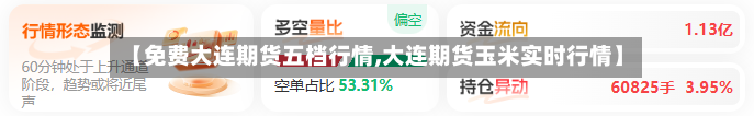 【免费大连期货五档行情,大连期货玉米实时行情】-第3张图片