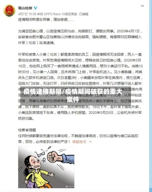 疫情逮捕期限/疫情期间破获的重大案件-第2张图片